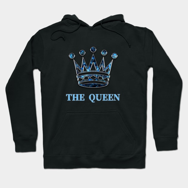 The Queen Chess Lovers Series - Pawn Rook Knight Bishop Queen King Hoodie by Felipe G Studio